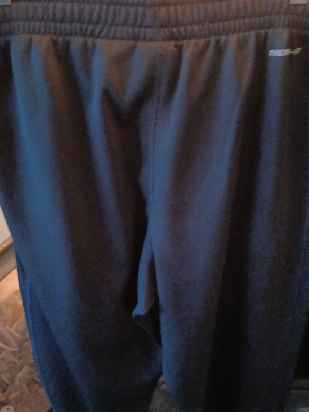 Nike Silver Swoosh Men's Black Therma-FIT Performance Pants In Sz L Straight Leg